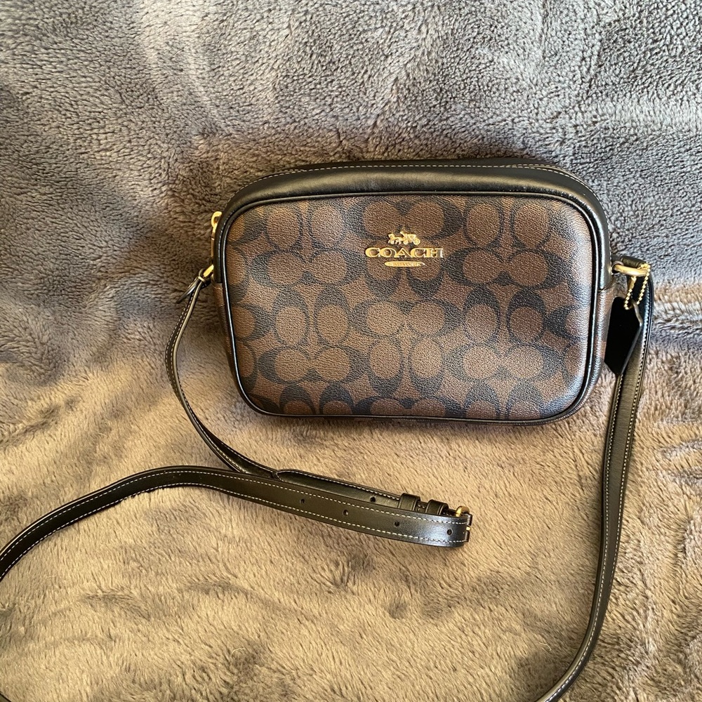 Coach Signature Brown Crossbody Bag